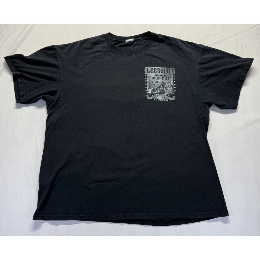 Hellanbach Skull Biker‎ black T-shirt 3XL ride till you die graphic tee anvil